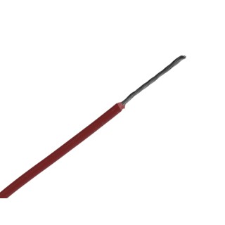 RS PRO Red 0.33 mm² 22 AWG Hook Up Wire, Tinned Copper Stranded Conductor, 17/0.16 mm Strands, 100 m Length 872-5280