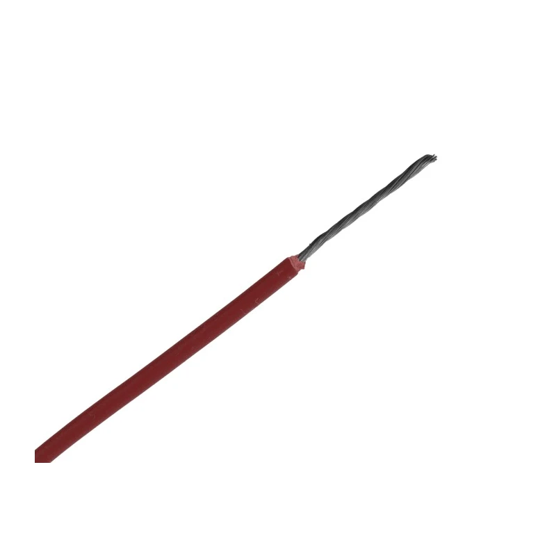 RS PRO Red 0.33 mm² 22 AWG Hook Up Wire, Tinned Copper Stranded Conductor, 17/0.16 mm Strands, 100 m Length 872-5280