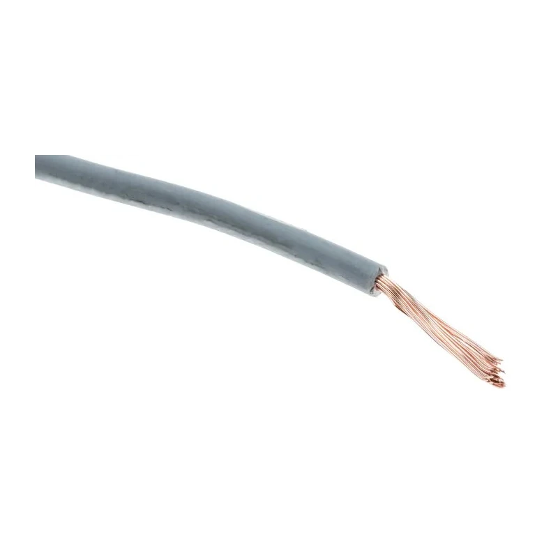 RS PRO Grey 0.33 mm² Hook Up Wire, 22 AWG, 17/0.16 mm Strands, 100m Length, Polyethylene Jacket, 300V, Flame 872-5325