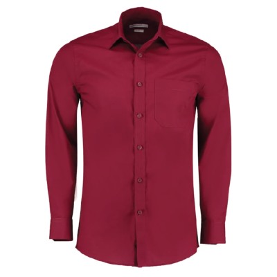Kustom Kit Graphite Work Shirt 15 in, 35% Cotton 65% Polyester, Long Sleeve KK142