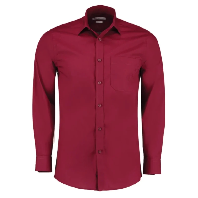 Kustom Kit Graphite Work Shirt 15 in, 35% Cotton 65% Polyester, Long Sleeve KK142