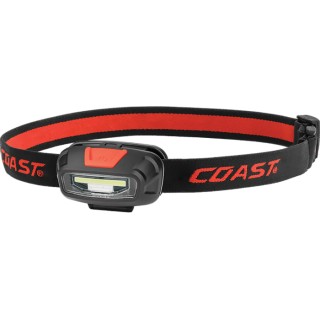 Coast Rechargeable LED Head Torch 270 lm Wide Flood Beam 65 ft Range Lithium-Ion Battery Red FL13R