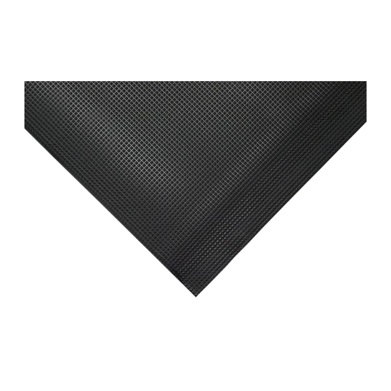 Coba Europe Individual Foam Anti-Fatigue Mat 900mm x 1.5 m x 15 mm Pyramid Pattern Slip Resistant Black OU010002