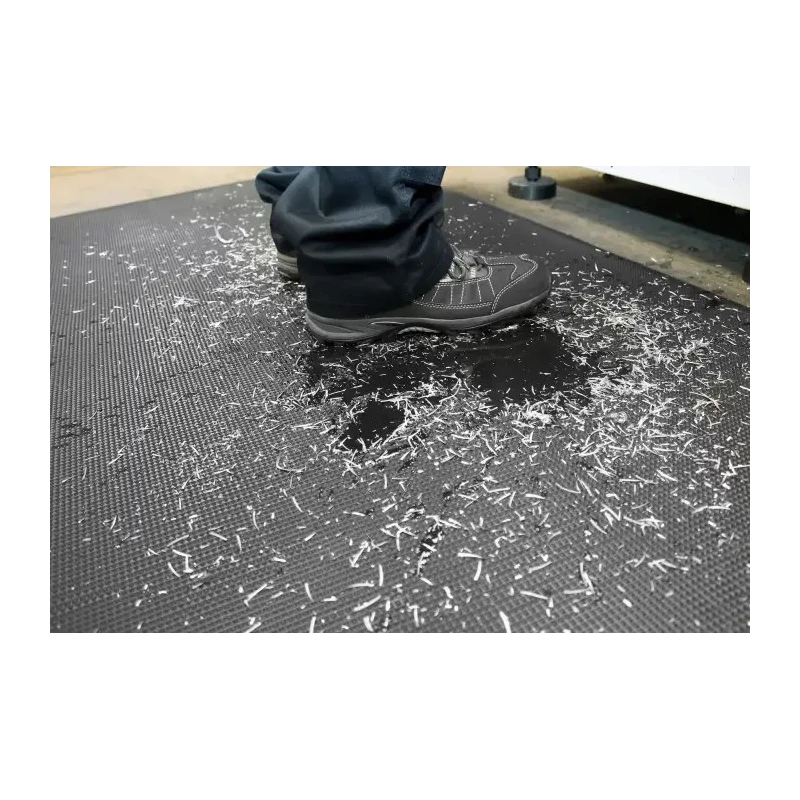 Coba Europe Individual Foam Anti-Fatigue Mat 900mm x 1.5 m x 15 mm Pyramid Pattern Slip Resistant Black OU010002