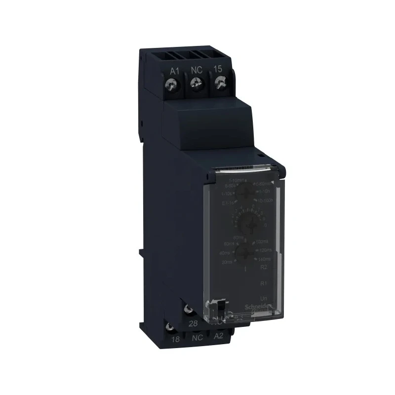 Schneider Electric Harmony Time Series DIN Rail Timer Relay 2-Contact 24 to 240 V dc 230V ac 440V ac RE22R1QMQ