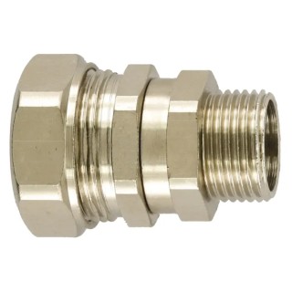 Flexicon Conduit Fitting Nickel Plated Brass 32 mm Nominal Size M16 x 1.5 mm Thread FSU32-M32-C-S