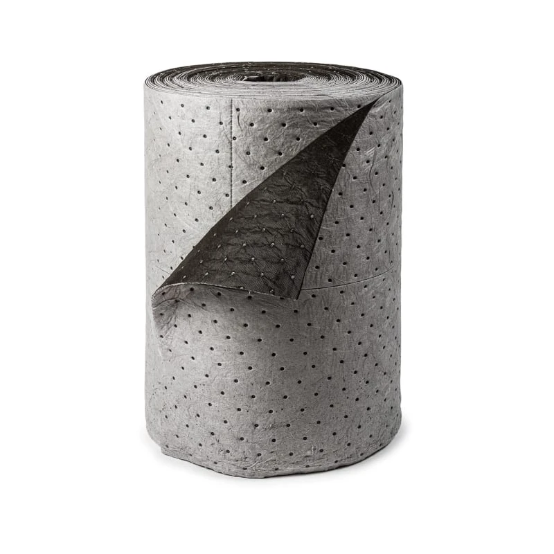 RS PRO Spill Absorbent Roll for Maintenance Use 100L Capacity Black Grey 872-5710