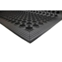 Coba Europe Individual Rubber Anti-Fatigue Mat 800mm x 1.2m x 12mm Raised Circular Surface Black RP010002