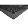 Coba Europe Individual Rubber Anti-Fatigue Mat 800mm x 1.2m x 12mm Raised Circular Surface Black RP010002