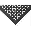Coba Europe Individual Rubber Anti-Fatigue Mat 800mm x 1.2m x 12mm Raised Circular Surface Black RP010002