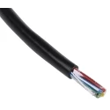 Alpha Wire Xtra-Guard 2 Performance Control Cable 4 Cores 0.23mm² 24 AWG Unscreened 300V 30m Polyethylene Jacket 25014 BK005