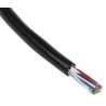 Alpha Wire Xtra-Guard 2 Performance Control Cable 4 Cores 0.23mm² 24 AWG Unscreened 300V 30m Polyethylene Jacket 25014 BK005