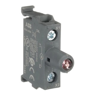 ABB MLBL Series LED Light Block 24 V AC/DC Red Illumination 1SFA611621R2011 MLBL-01BR