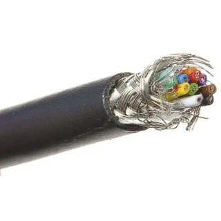 Alpha Wire Xtra-Guard 2 Performance Cable Control Cable, 10 Cores, 0.35mm² 22 AWG, Screened, 30 m, Black 25110 BK005
