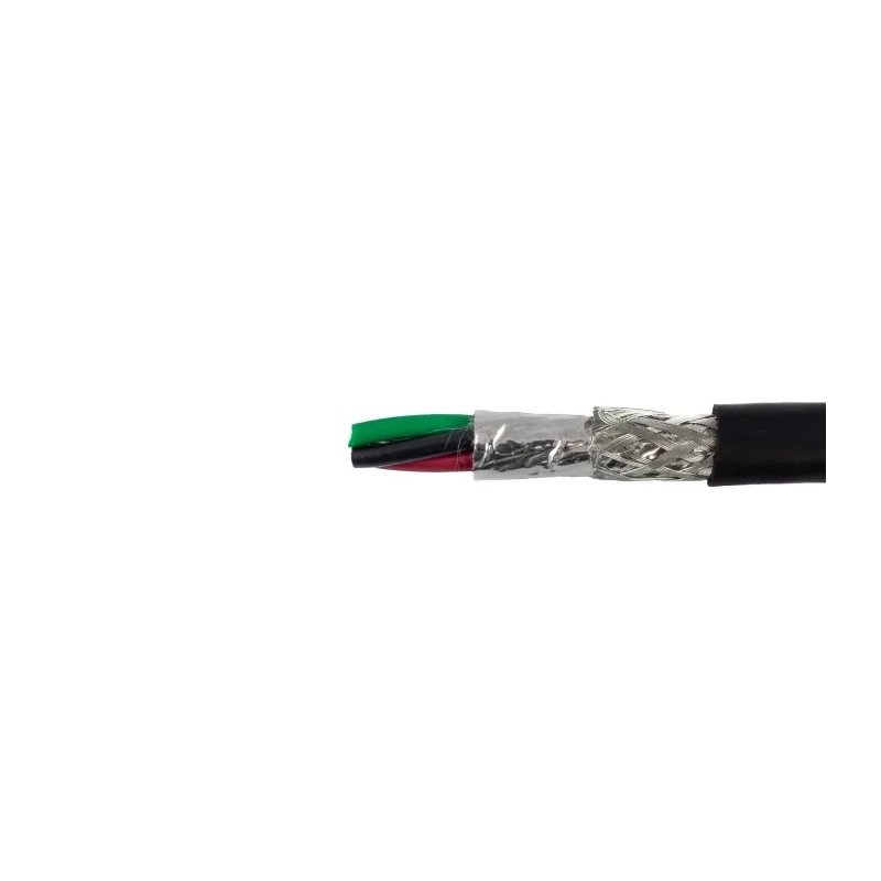 Alpha Wire Xtra-Guard 2 Performance Cable Control Cable, 10 Cores, 0.35mm² 22 AWG, Screened, 30 m, Black 25110 BK005