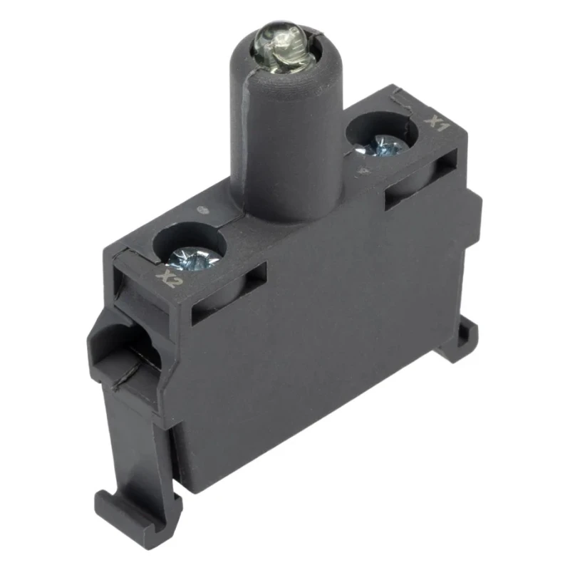 ABB MLBL Series Light Block LED Green Illumination 24 V AC/DC Screw Terminal 44x42x10mm 1SFA611621R2012 MLBL-01BG