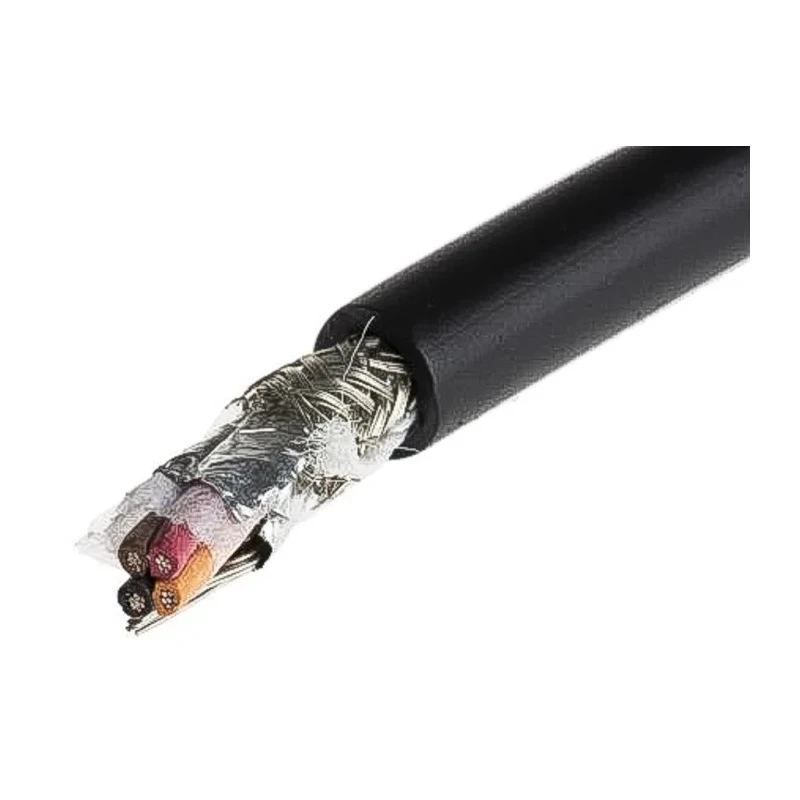 Alpha Wire Xtra-Guard 2 Performance Screened Control Cable 4 Cores 0.35mm² 22 AWG 30m Black Polyvinyl 25104 BK005