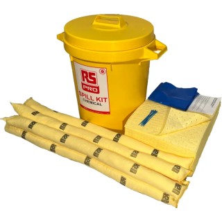 RS PRO 80 L Chemical Spill Kit with 80L Absorbent Capacity, Static Bin, 750mm Height 580mm Width 500mm Length 872-5776
