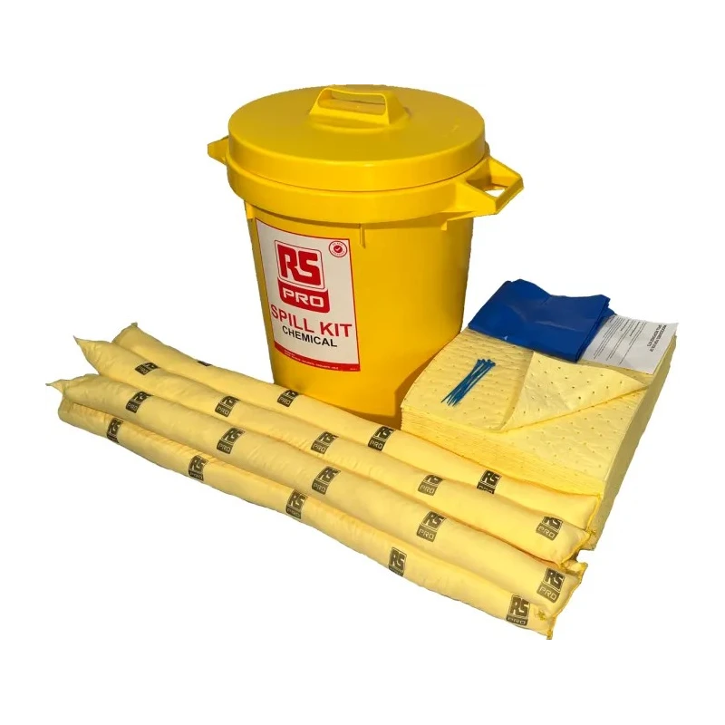RS PRO 80 L Chemical Spill Kit with 80L Absorbent Capacity, Static Bin, 750mm Height 580mm Width 500mm Length 872-5776