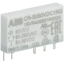 ABB CR Series Interface Relay, DIN Rail Mount, 12V DC Coil, SPDT Contact, 6A Switching, Model 1SVR405501R2010 CR-S012VDC1R