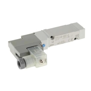 SMC Pneumatic Solenoid/Pilot-Operated Control Valve 1/4 in Rc Threaded Port 24V DC 0.35W SY5000