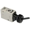 SMC Toggle Lever Pneumatic Manual Control Valve VM200 Series, 1 MPa Max Operating Pressure, R 1/4 Side Port VM230-02-08A