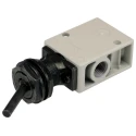 SMC Toggle Lever Pneumatic Manual Control Valve VM200 Series, 1 MPa Max Operating Pressure, R 1/4 Side Port VM230-02-08A