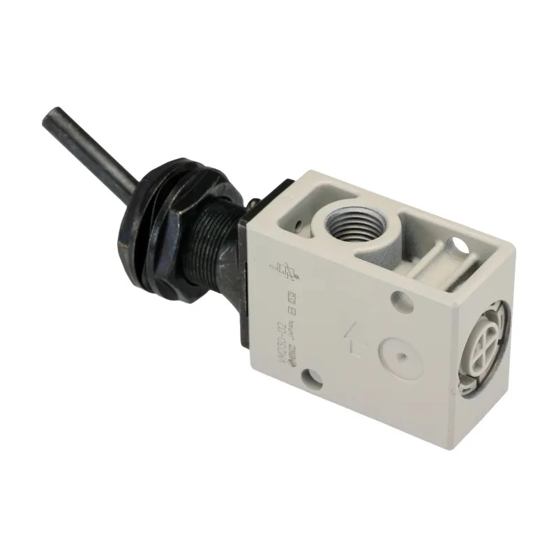 SMC Toggle Lever Pneumatic Manual Control Valve VM200 Series, 1 MPa Max Operating Pressure, R 1/4 Side Port VM230-02-08A