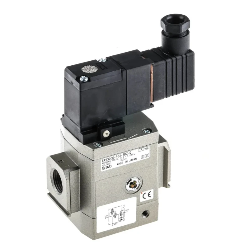 SMC Pneumatic Soft Start Valve 2014 L/min 3/8 in G 3/8 10 bar 0.2-1 MPa Operating Pressure EAV3000-F03-5DZ-Q
