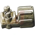 Amphenol Industrial 97 Series 10S, 8S Straight Cable Clamp Strain Relief Zinc Alloy Housing Grey 1/2 in-28 Thread 97-3057-3