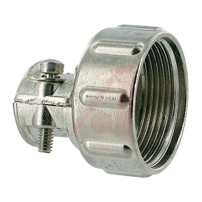 Amphenol Industrial 97 Series 10S, 8S Straight Cable Clamp Strain Relief Zinc Alloy Housing Grey 1/2 in-28 Thread 97-3057-3