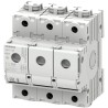 Siemens 63A Bottle Fuse Holder Plastic Body 3-Pole Vertical Mount 400V AC 5SG7133