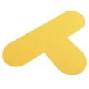RS PRO Floor Sign Hazard Warning Sign T Shaped Self-Adhesive PVC Yellow 200mm x 300mm 873-5919