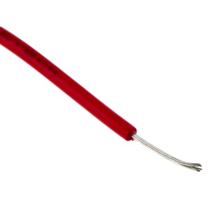 RS PRO Red 0.26 mm² 23 AWG Single Core Automotive Primary Hook Up Wire, 250V, 105°C Max, 100 m, Polyvinyl Chloride 873-8863