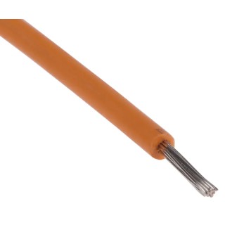RS PRO Orange 0.33 mm² 22 AWG UL3239 Series Hook Up Wire, 17/0.16 mm Strands, 100 m Length, Polyethylene Jacket 873-8992
