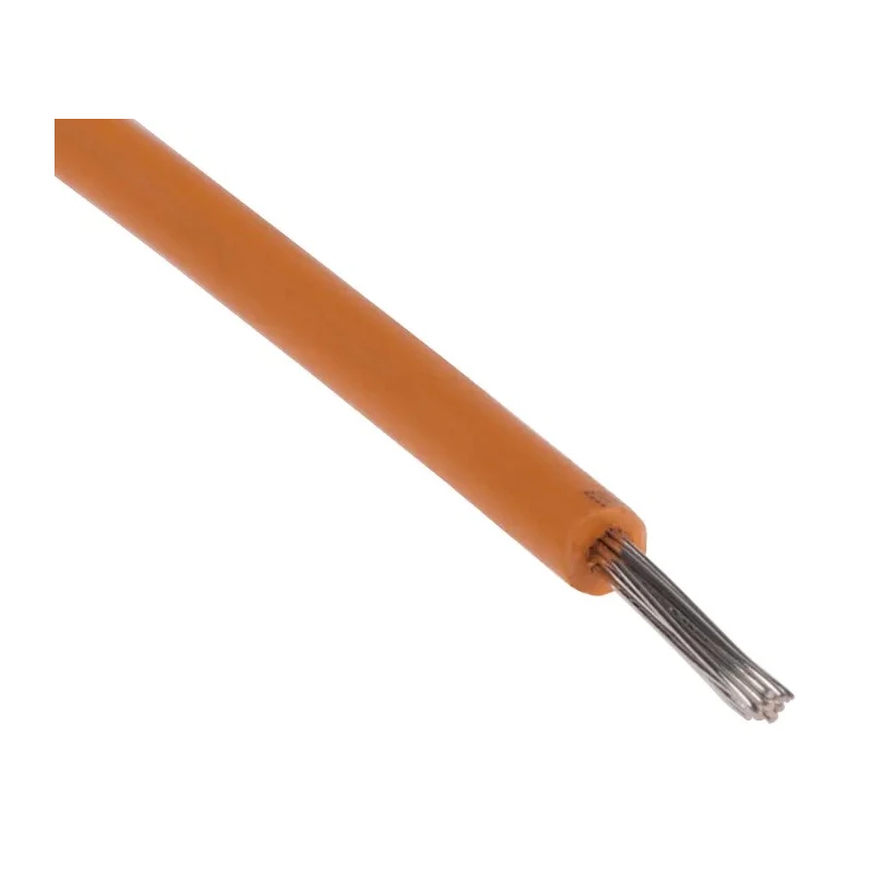 RS PRO Orange 0.33 mm² 22 AWG UL3239 Series Hook Up Wire, 17/0.16 mm Strands, 100 m Length, Polyethylene Jacket 873-8992