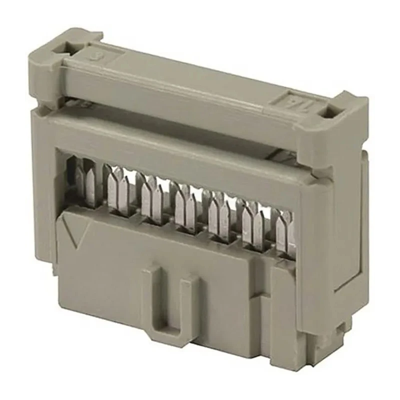 HARTING 20-Way 2 Row Female IDC Connector Cable Mount 320V AC 1A Gold Plated 09185206804