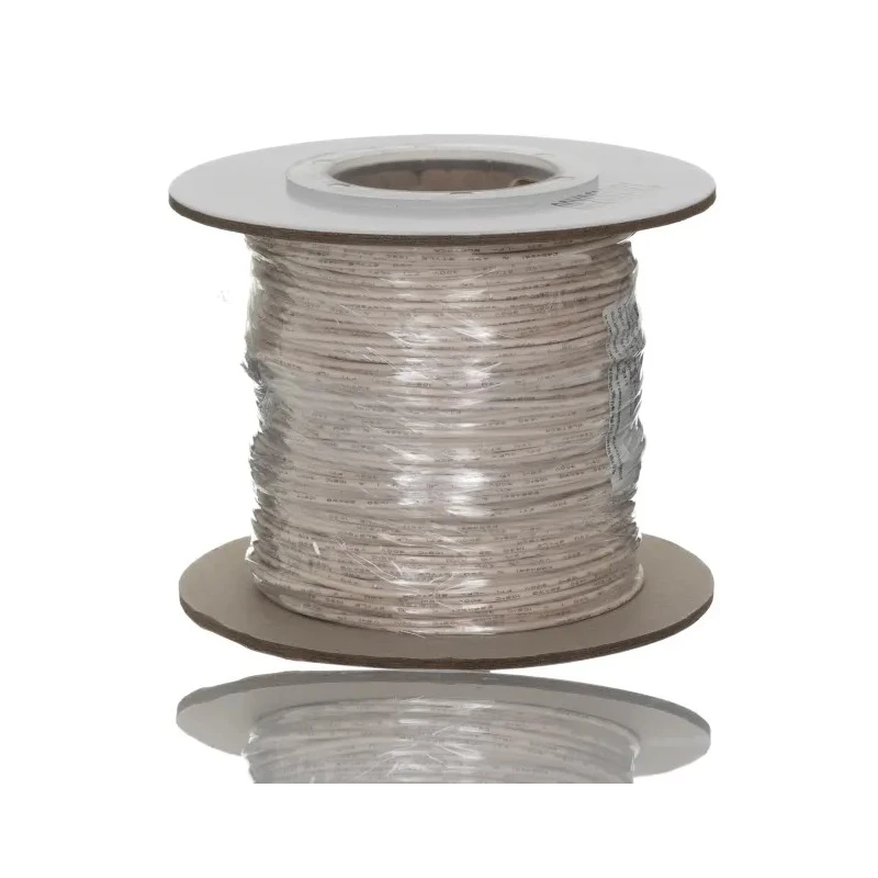 RS PRO White 0.33 mm² 22 AWG Hook Up Wire, 7/0.25 mm Core Strands, 100 m Length, Polyvinyl Chloride Insulation 873-9977