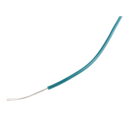 RS PRO Green 0.08 mm² 28 AWG 7/0.12 mm Stranded Tinned Copper Hook Up Wire, 100 m, Polyvinyl Chloride UL1007 874-0380