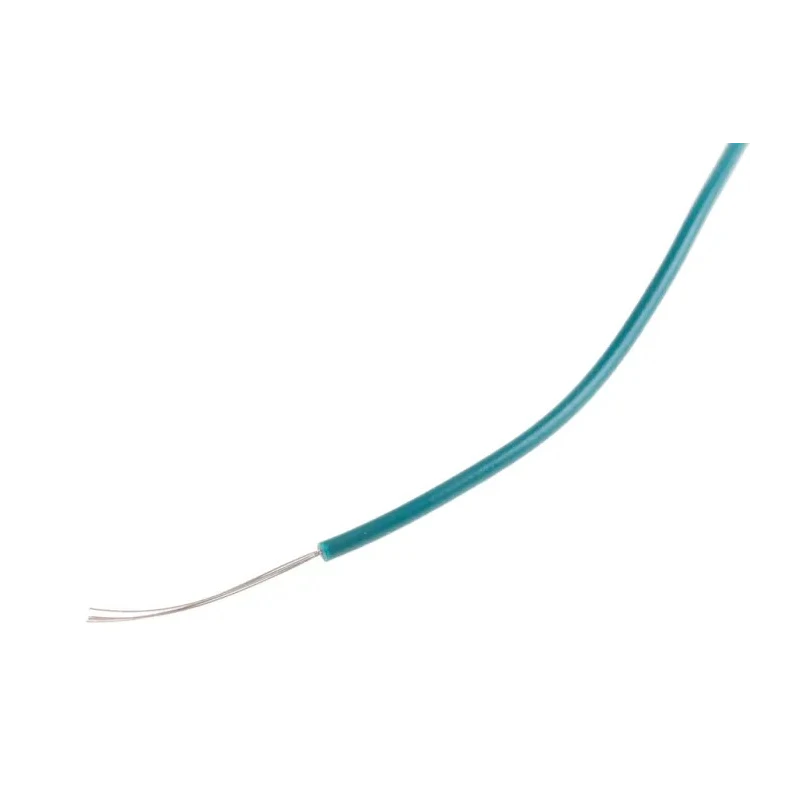 RS PRO Green 0.08 mm² 28 AWG 7/0.12 mm Stranded Tinned Copper Hook Up Wire, 100 m, Polyvinyl Chloride UL1007 874-0380