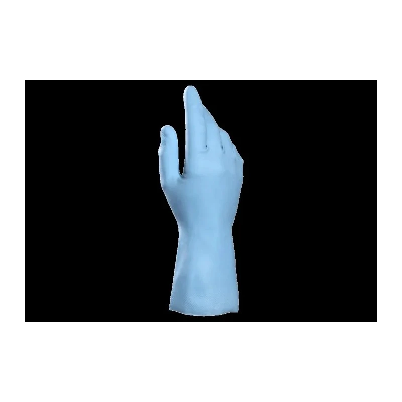 Mapa Blue Latex Coated Work Gloves Size 8 Chemical Resistant ISO 13997 Safety Standard 117