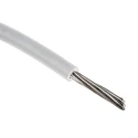 RS PRO White 0.13 mm² 26 AWG 7/0.16 mm Stranded Tinned Copper Hook Up Wire PVC Insulation UL1007 300V 80°C 100 m 874-0419