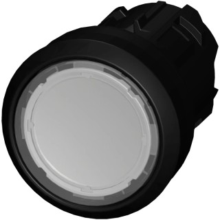 Siemens SIRIUS ACT 3SU10 Series Clear Momentary Push Button Head, 22 mm Cutout, IP66 IP67 IP69K 3SU1000-0AB70-0AA0