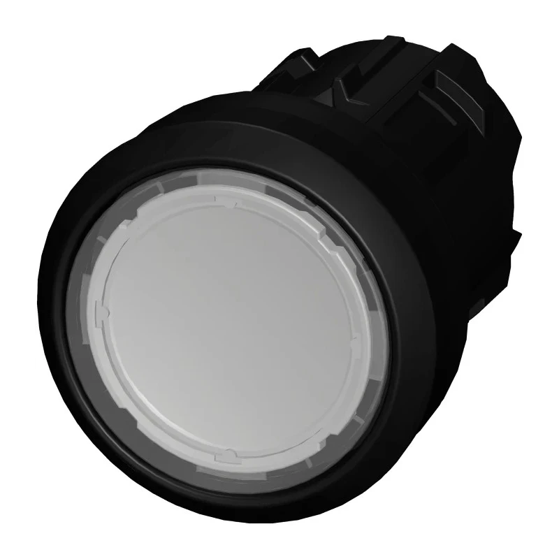 Siemens SIRIUS ACT 3SU10 Series Clear Momentary Push Button Head, 22 mm Cutout, IP66 IP67 IP69K 3SU1000-0AB70-0AA0