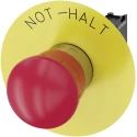 Siemens SIRIUS ACT 3SU11 Series Twist Release Emergency Stop Push Button Metal Red 22mm Cutout 1 NC IP20 3SU1150-1HB20-1CH0