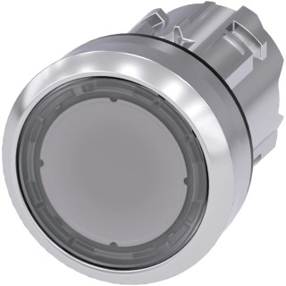 Siemens SIRIUS ACT 3SU10 Series Clear Momentary Push Button Head 22 mm Cutout Metal IP67 IP66 IP69K 3SU1050-0AB70-0AA0