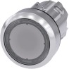 Siemens SIRIUS ACT 3SU10 Series Clear Momentary Push Button Head 22 mm Cutout Metal IP67 IP66 IP69K 3SU1050-0AB70-0AA0