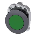 Siemens SIRIUS ACT Series Green Latching Push Button Head 30 mm Cutout IP69K, IP67, IP66 3SU1060-0JA40-0AA0