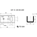 Fischer Elektronik Heatsink for PCB, 20°C/W Thermal Resistance, 25 mm Length, 14 mm Width, 15 mm Height UK14-25-SA-220