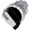 Siemens SIRIUS ACT Series 2 Position Illuminated Selector Switch Head, 22 mm Cutout Diameter 3SU1052-2BF60-0AA0